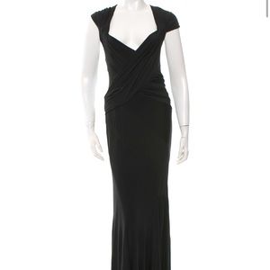 Donna Karan Draped Evening Dress